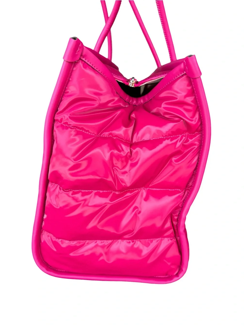 kate spade Ella Extra Large Tote Bag candied Pink Glossy puffer